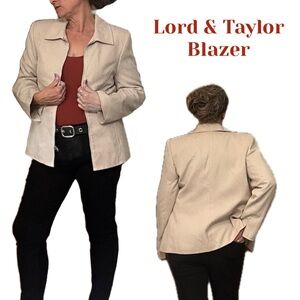 Lord &‎ Taylor Women's cream Blazer